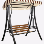 Adam Teak Wood Seat – Black