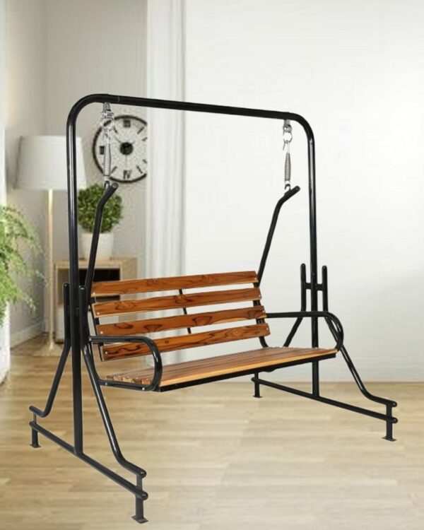 Arial Teak Wood Seat - Black - Image 2