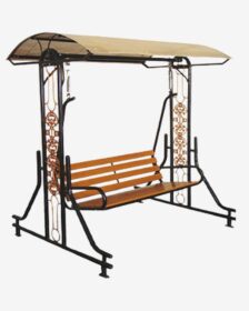 East Teak Wood Seat – Black
