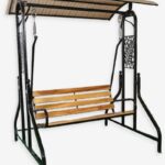 Natra Teak Wood Seat – Black