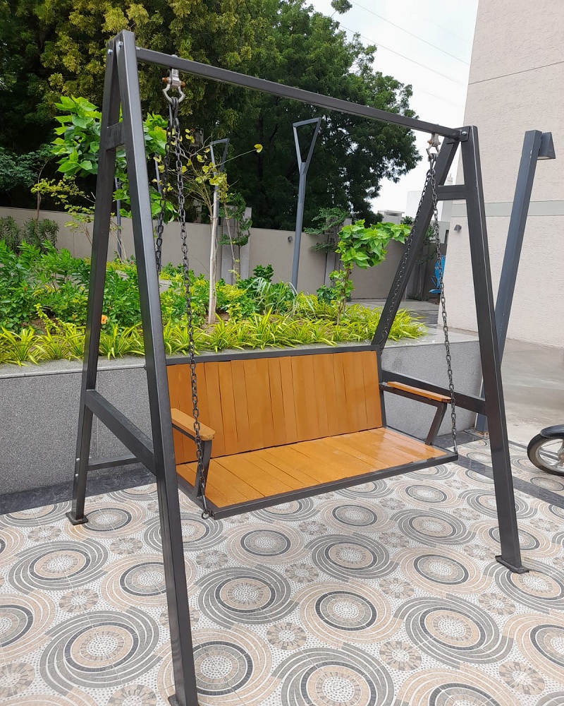 Sugon Teak Wood Seat- Black